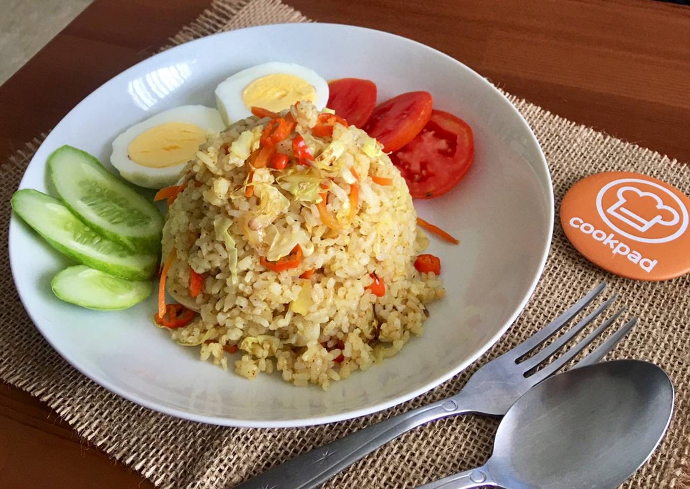 Nasi goreng bumbu kari