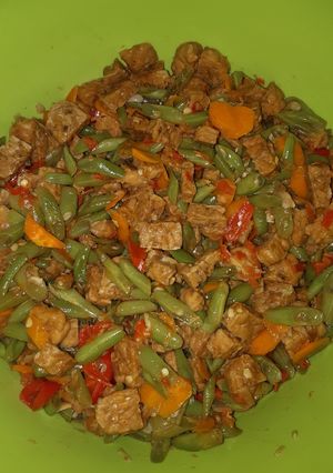 Foto resep Tumis buncis, tempe & wortel