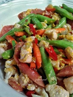 Gambar Sayur kacang buncis campur