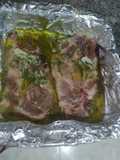 Filetes de cabeza de lomo con hueso al horno