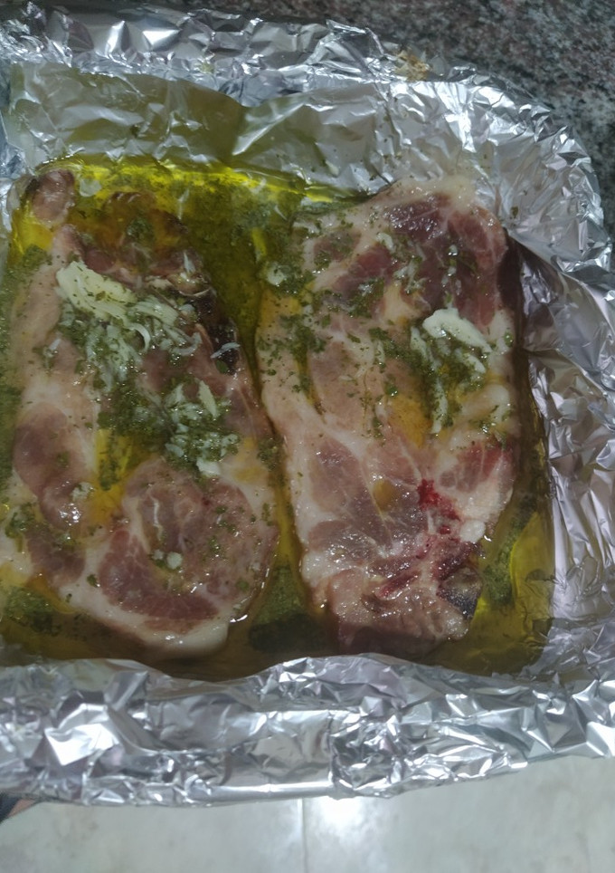 Una foto de Filetes de cabeza de lomo con hueso al horno
