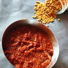Methi seeds chutney A picture of Methi seeds chutney.