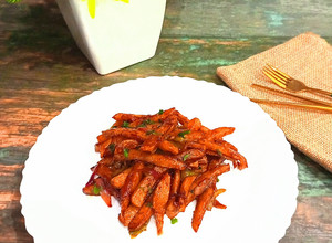 A picture of Honey chilli potato.