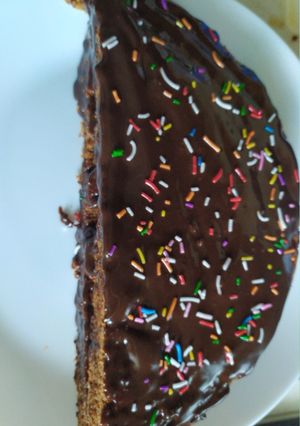 A picture of Dates khajur Chocolate Cake.