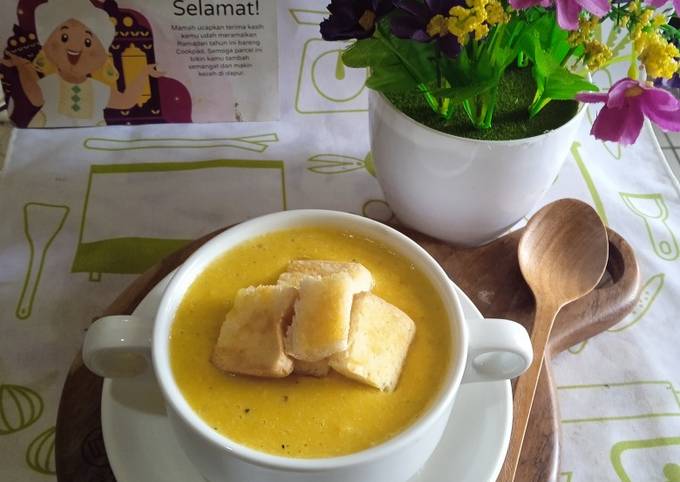 Standar Bagaimana cara buat Creamy Corn Soup yang sesuai selera