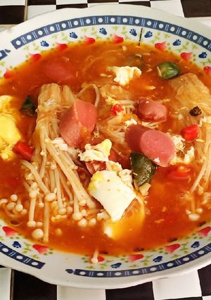 Foto resep Jamur Enoki Masak Pedas