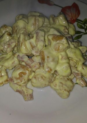 Foto di Gnocchi alla paprika con pancetta e panna