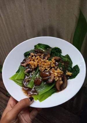 Foto resep Caisim cah jamur