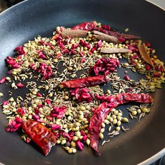 A picture of Homemade chole masala.