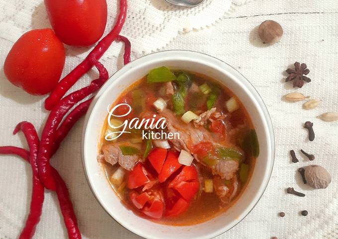 Resep Beef Tomato Soup Anti Gagal