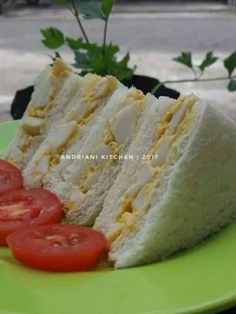 Langkah Mudah untuk Menyiapkan Resep Sandwich telur mayo yang Lezat Sekali Anti Ribet, Lezat Sekali