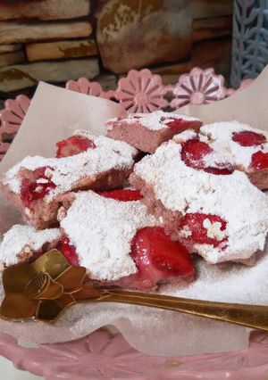 Foto resep Brownies oats pink snow