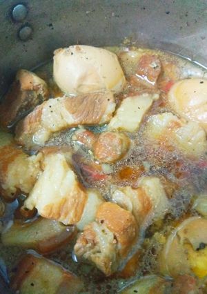 Hình của món Thịt kho tàu không cần nước cốt dừa.