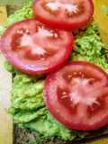 Garbanzo Avocado open Faced sandwich
