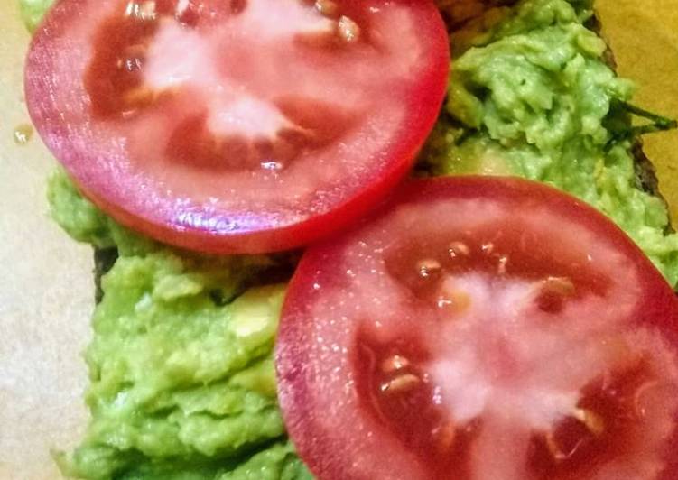 Easiest Way to Make Homemade Garbanzo Avocado open Faced sandwich