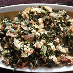 A picture of Vegetable egg sauce.