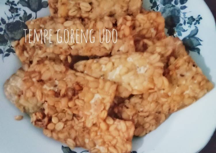 Tempe goreng udo