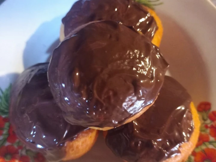 Cara Sederhana Membikin Resep  Donat bomboloni isi coklat lumer yang Lezat, Bikin Ketagihan