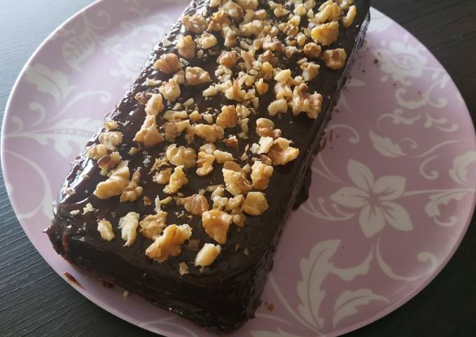 Torta de Chocolate y Nuez sin Azúcar y con Harina de Avena