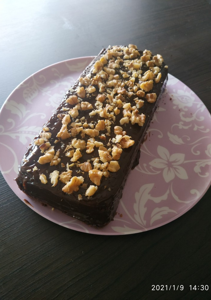 Una foto de Torta de Chocolate y Nuez sin Azúcar y con Harina de Avena