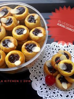 Foto resep Blueberry almond cookies