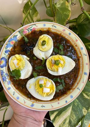 A picture of Dhaba Style Egg Curry.