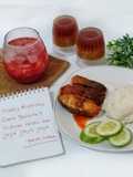 Set Menu Sederhana: Es Tomat, Balado ikan Tongkol, Raga Raga Sarikayo Khas Minang