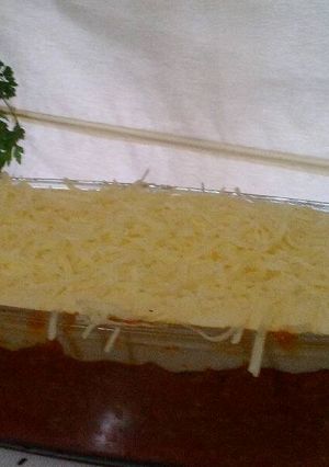 Una foto de Lasaña a la boloñesa de ternera