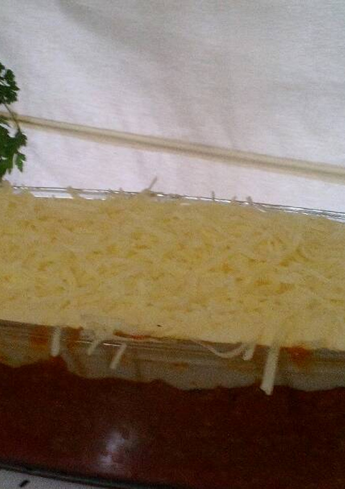 Una foto de Lasaña a la boloñesa de ternera