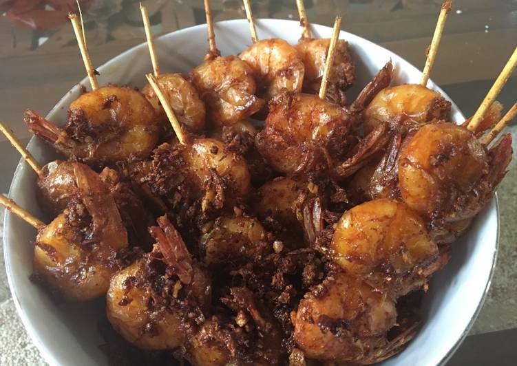 Sate Udang Goreng