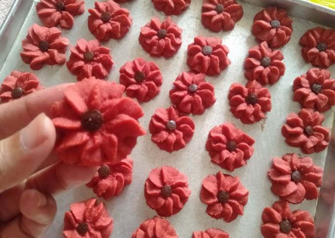 Red Velvet Cookies (Tanpa Telur)