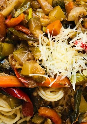 Una foto de Tallarines Thai libres de gluten!