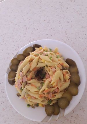 عکسی از دستور سالاد ماکارونی