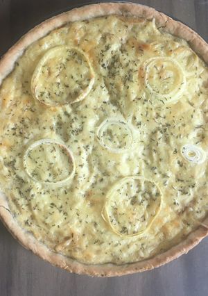 Une photo de Quiche à l'oignon Végétarienne