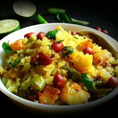 A picture of Kanda Poha.