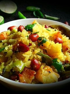 A picture of Kanda Poha.