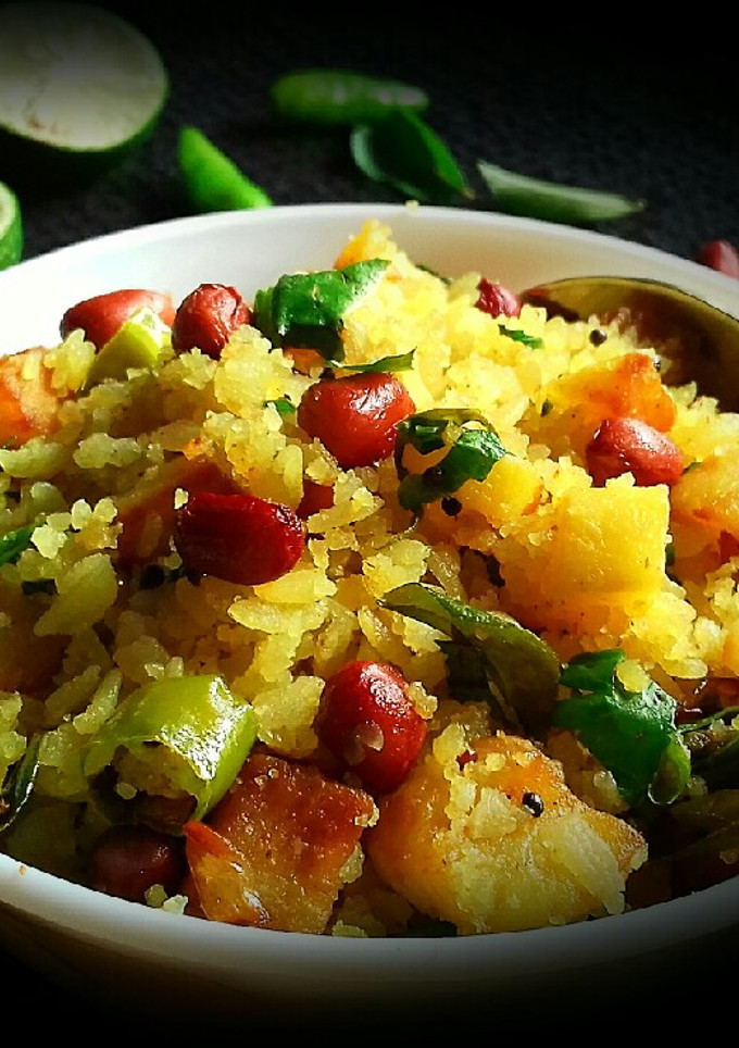 A picture of Kanda Poha.