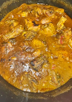 Una foto de Pollo a la cazadora (mi versión)