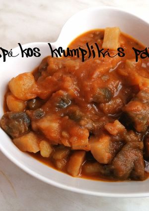 Hapókos krumplikás papri recept fotója