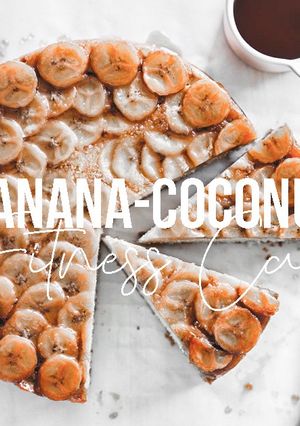 A picture of Fitness Recipe: Upside-down Banana-Coconut Cake.