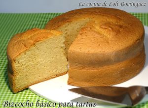 Foto principal de Bizcocho básico para tartas, súper esponjoso
