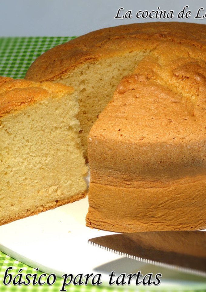 Una foto de Bizcocho básico para tartas, súper esponjoso