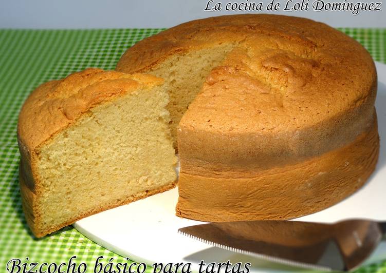 Bizcocho básico para tartas, súper esponjoso