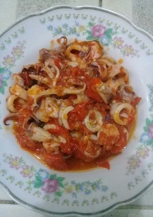 Foto resep Cumi Asin Balado