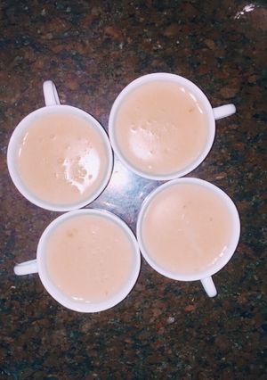 Una foto de Postre de vainilla
