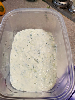 A picture of Tzatziki.