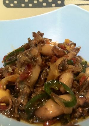 Foto resep Cumi asin manis