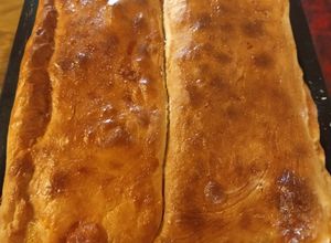 Una foto de Calzonne de pepperoni