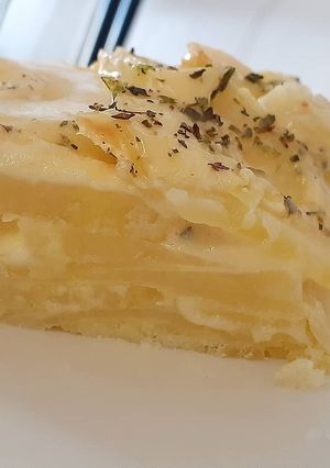 Una foto de Milhojas de papas