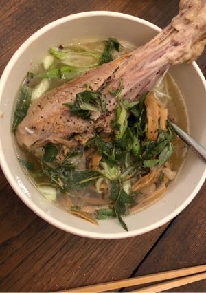 Hình của món Bún măng gà.